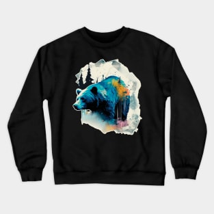 Abstract bear Crewneck Sweatshirt